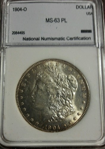 1904 O  SILVER Morgan Dollar BU  PL - Picture 5 of 5