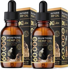 Buster's Organic Hemp Oil Large 60 Milliliters 2-Pack for Dogs  Cats