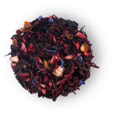 Elderberry Hibiscus & Raspberry Herbal Tea 1LB or Tea Bags Caffeine Free