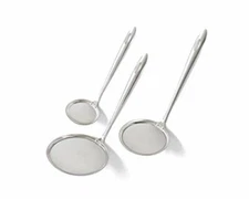 Brand New Cook Pro Stainless Steel Mesh Skimmers with Fine Mesh Scoop, Set of 3