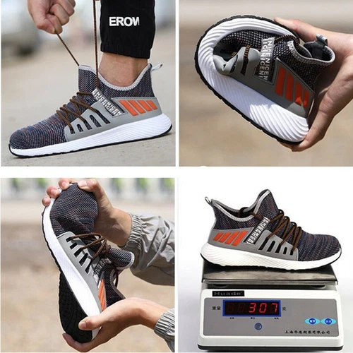 Scarpe Antinfortunistiche da Lavoro Uomo Stivali Indistruttibili Antiforatura Funzionante Sneakers - Foto 8 di 16