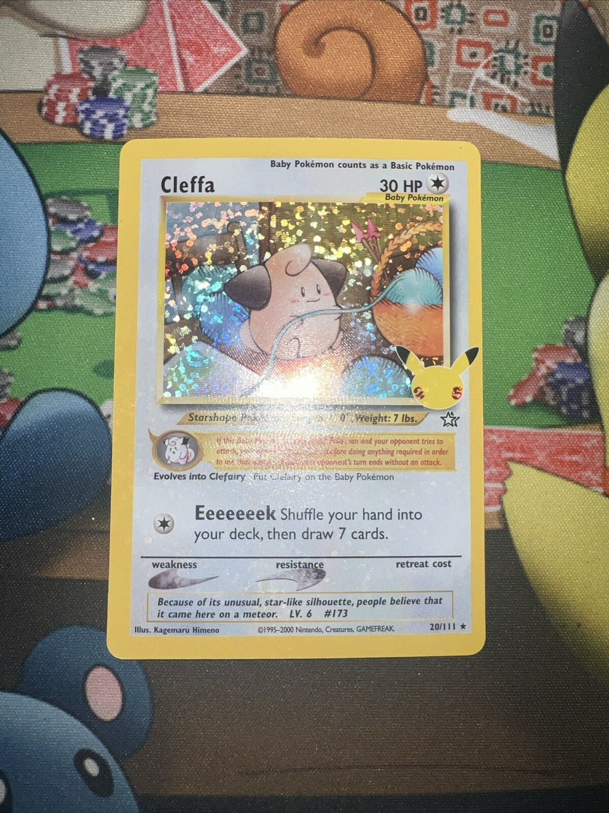 Cleffa 20/111 - Celebrations: Classic Collection Holo Rare - Pokémon TCG (NM)