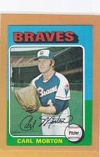 1975 TOPPS BASEBALL MINI CARL MORTON #237 BRAVES EX *88933
