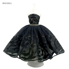 Black Ballet Dress For 11.5in. Girl Doll Outfits Clothes 1/6 Accessories Gown