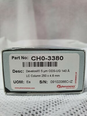 CH0-3380 Phenomenex  Develosil 5 µm ODS-UG 140 Å,LC Column 250 x 4.6 mm,Ea   