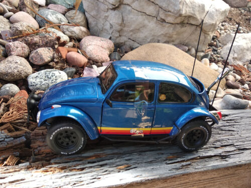 Volkswagen Cox beetle Baja bleue, Solido echelle 1:18 longueur 17cm - Photo 1/10