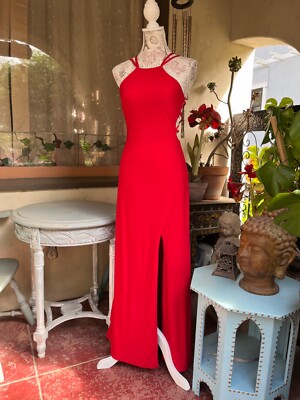 5 Sexy Strappy Back Red Prom Party Long Formal Dress Fishtail Mermaid  Morgan | eBay