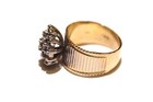 14k yellow gold 1ct SI2-3 H round diamond cluster ring 6.7g estate 6.75 — photo 7