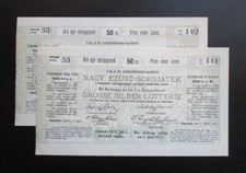 Grosse Silber Lotterie Krankenhaus zu Kaposv&aacute;r 1872 - 2 St&uuml;ck