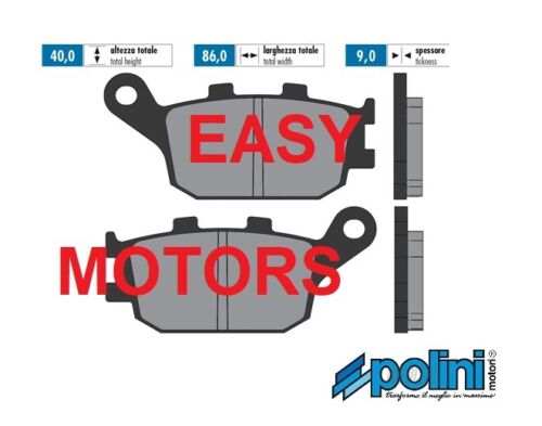 Coppia Pastiglie Freno ORIGINAL Posteriore Polini Honda CB F Hornet 600 2007 - Afbeelding 1 van 3