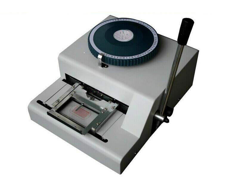 52D Manual Steel Dog Tag Embosser ID Card Military Embossing Stamping Machine