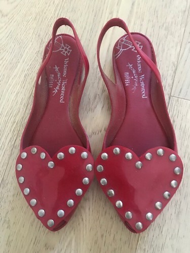 Vivienne Westwood Melissa Collaboration Flat Sandals Heart Stud Size US 5 |  eBay