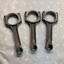 Lot of 3 Manley Connecting Rod U4 P4 Used (Unknown Part Number) w/ ARP2000 Bolts