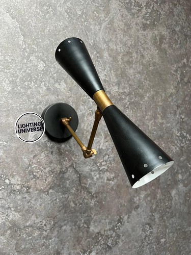 Brass Wall Sconce for Modern Interiors for Home/Office Wall Lamps light Diabolo - Picture 3 of 7