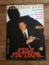 PULP FICTION/ JOHN TRAVOLTA / GENUINE 1994 UK PROMO POSTER  24" x 14"