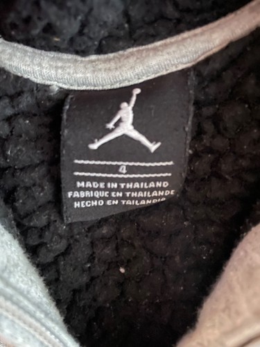 Jordan Kids Zip-Up Hoodie - Size 4 - Grey - Full Zip - Picture 3 of 3