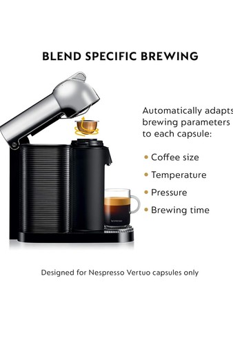 Nespresso Vertuo 5 Cup Coffee and Espresso Machine | Chrome | Breville - Picture 5 of 18