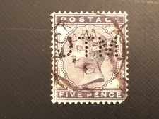 ICOLLECTZONE Great Britain 85 VF perfin used corner