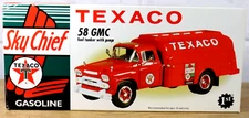 1st First Gear TEXACO Sky Chief 58 GMC Fuel Tanker w/ Pumps Red Diecast Metal H7