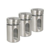 Metaltex 259851000 3Er Set GewüRzstreuer Glas/Inox 100 Ml