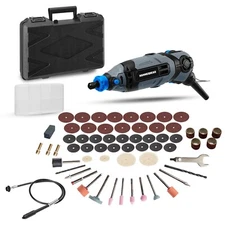 Hammerhead 1.2-Amp Rotary Tool with 62 Accessory Attachments and Carrying Case –