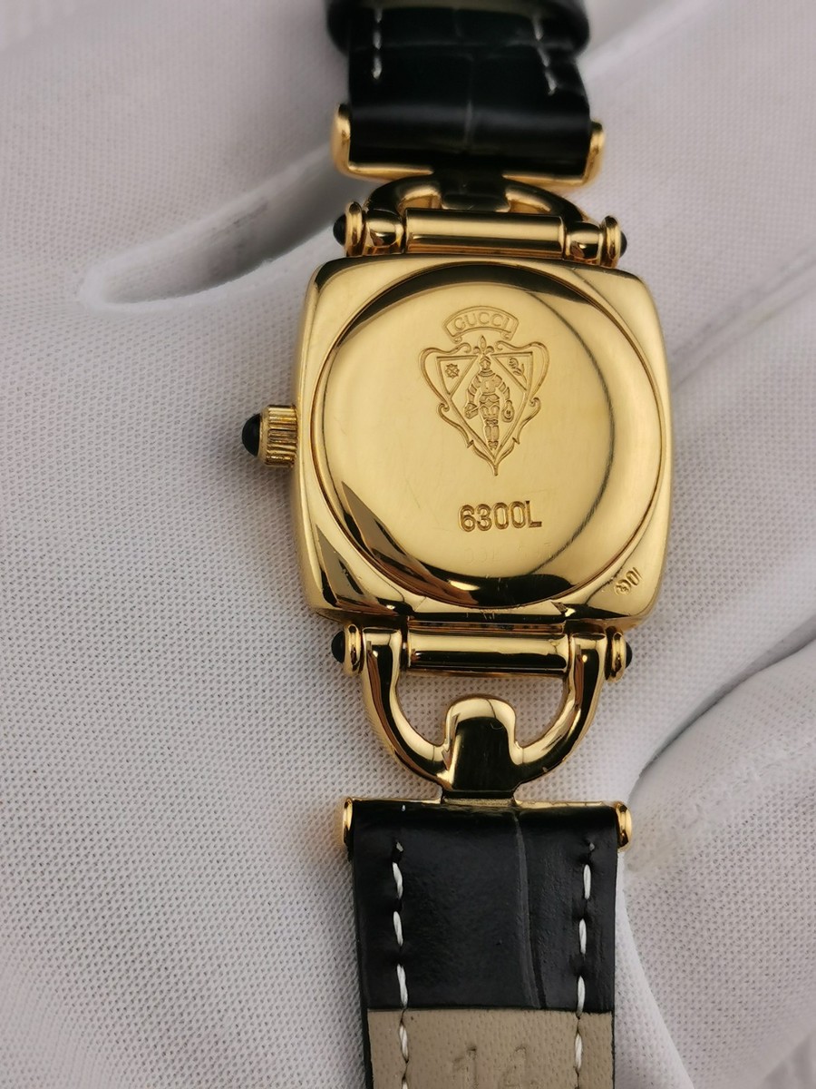 ランランルー！GUCCI■6300L レディースウォッチ100 Gucci Horsebit Black Women's Watch - 6300L for sale online