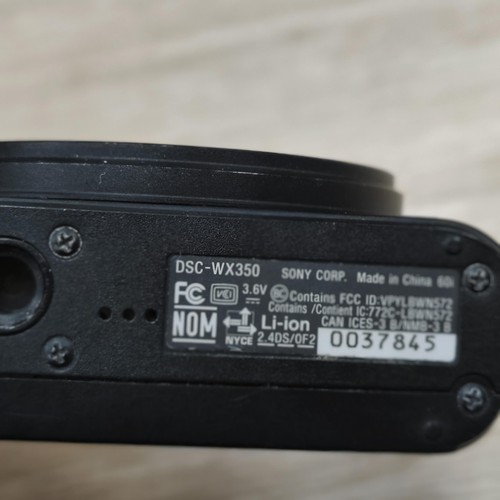 Sony Cyber-shot DSC-WX350 Digital Camera 18.2MP Charger Battery SD Card Black - Picture 11 of 24