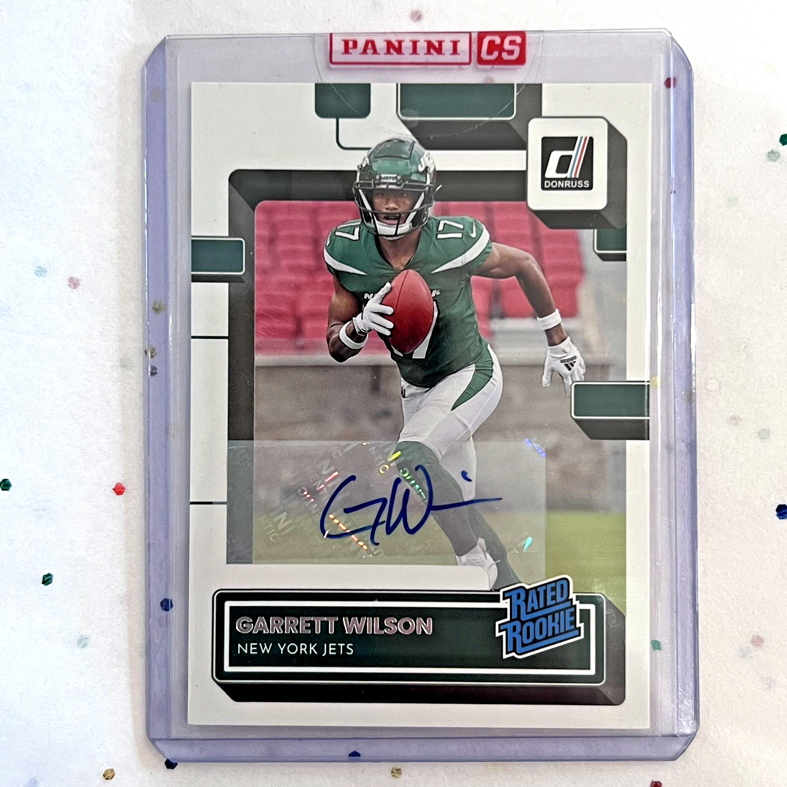 2022 Panini Donruss Rated Rookie Auto Garrett Wilson #306 Rookie Auto RC
