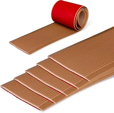 Rubber Bond 4x36in Anti Slip Stair Treads - Waterproof Outdoor/Indoor 5PK