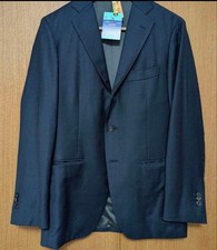 Loro Piana Navy Glossy Wool Business Suit Size M - 3 Button