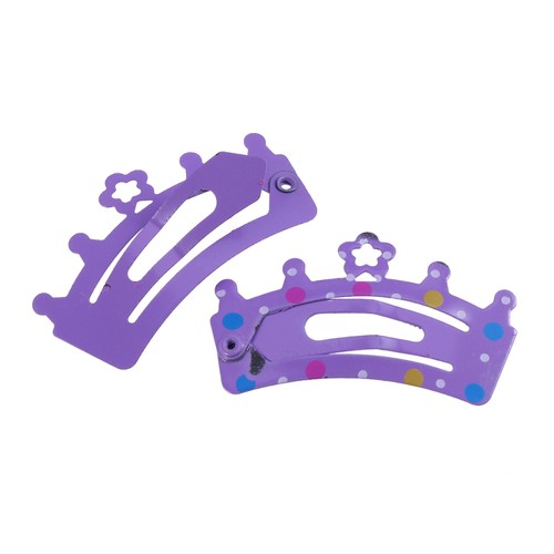 12 piezas pinzas para el cabello con clip de corona para niños pasadores para bebés niños - Imagen 10 de 11