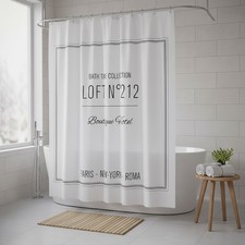 New Extra Long Shower Curtain Polyester 71 W x 79 L Design