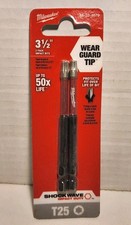 Milwaukee 48-32-4679 T25 TORX 3-1/2” Shockwave Impact Duty Power Bit 2 Pack Bits