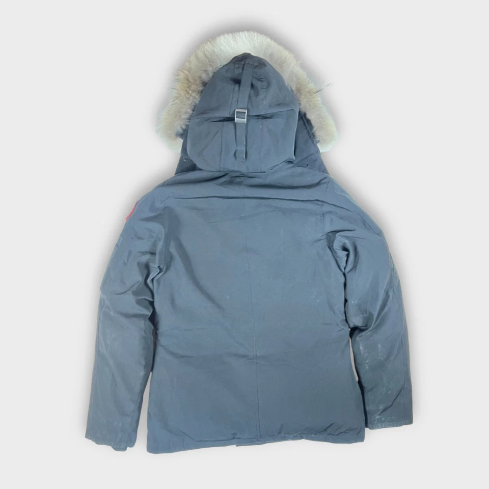 Parka Canada Goose Montebello negra para mujer talla M plumón piel capucha Arctic Tech abrigo Foto 3 de 4