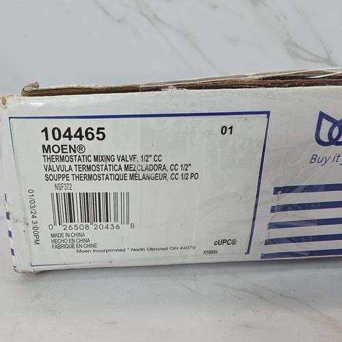 Moen ✨104465✨ 1/2 Inch CC Thermostatic Mixing Valve - Picture 5 of 6