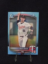 2025 Bowman Draft - Chrome Riley Quick #BDC-23 Sky Blue Refractor (RC)