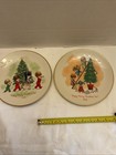 GORHAM FINE CHINA MOPPETS LIMITED EDITION CHRISTMAS 2 PLATES 1973-1974 VERY RARE — photo 1