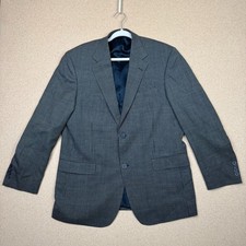 Andrew Fezza Men's 100 Wool Blazer Sport Coat 42R Gray Houndstooth