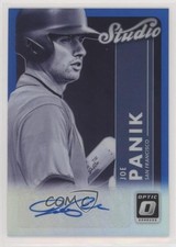 2017 Panini Donruss Optic Studio Signatures Blue Prizm 25/50 Joe Panik Auto v9t