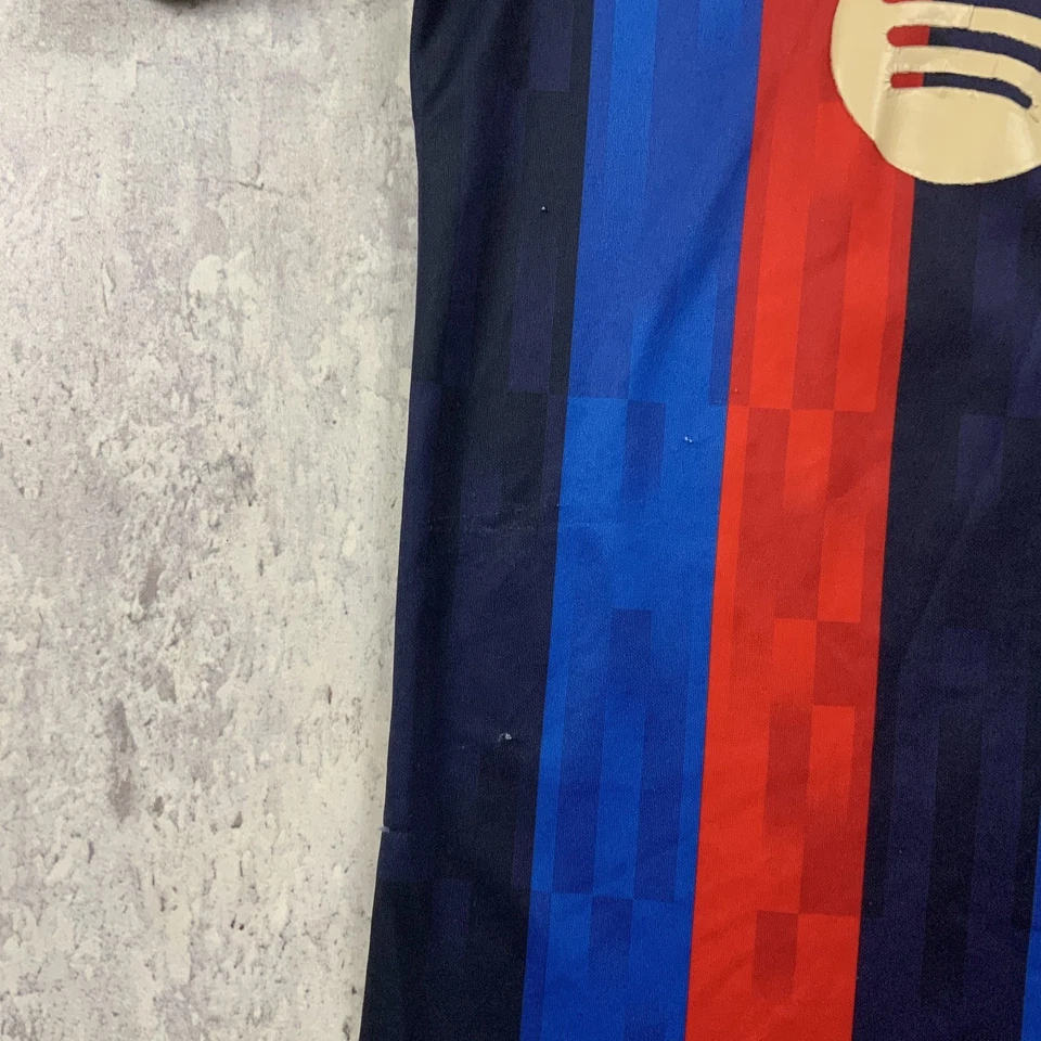 Nike FC Barcelona Jersey Mens Medium Blue Dugan #16 Home Soccer Futbol 2022-23 - Image 4 of 4