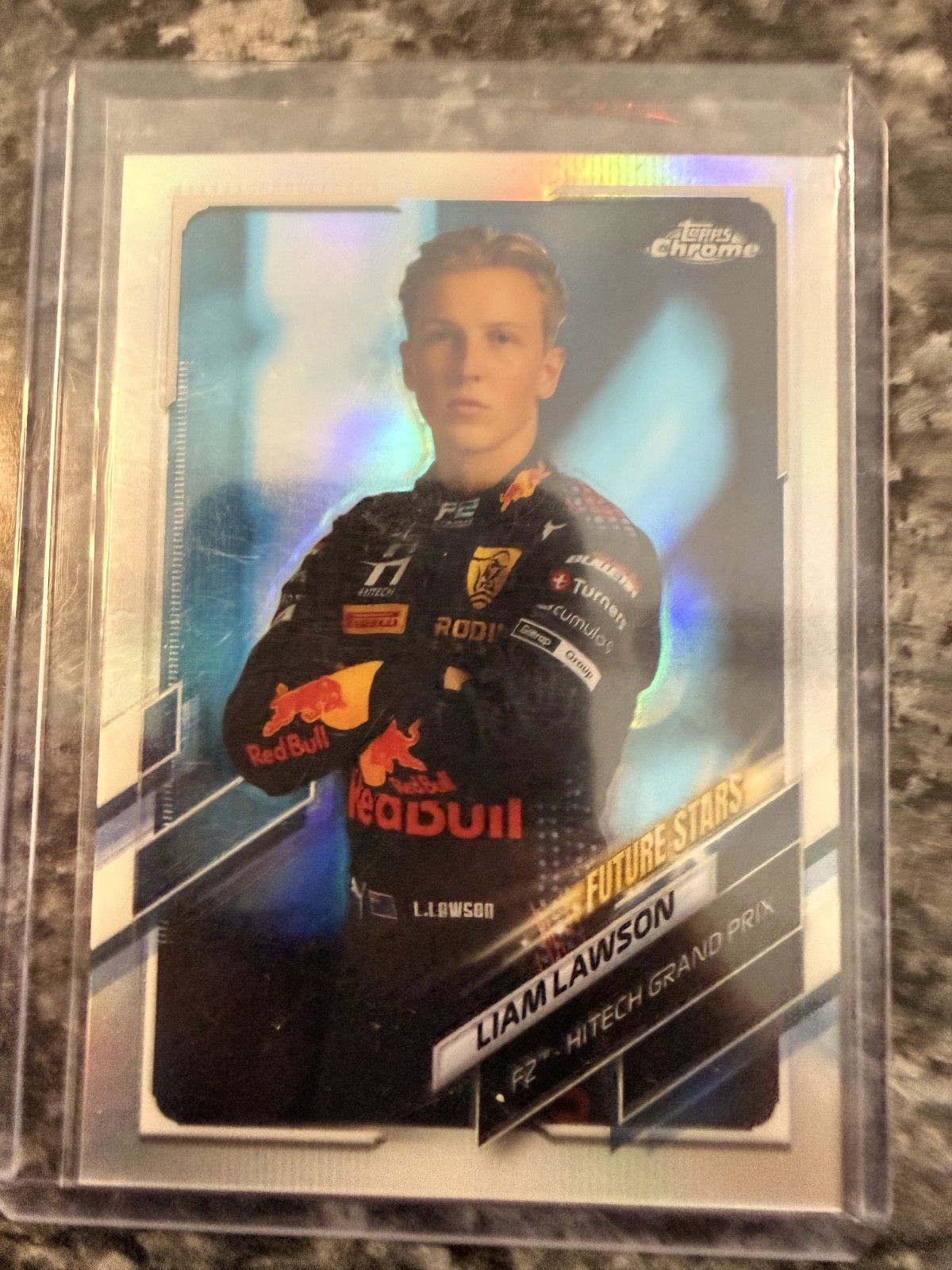 2021 Topps F1 Chrome Liam Lawson Future Stars RC F2 card #68 Refractor