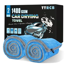 TTRCB 2 Pack Car Drying Towels, 48" x 24" Extra Large Microfiber Towels for C...