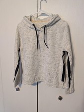 Sz L CALVIN KLEIN PERFORMANCE Ladies Light Gray Hoodie Sweatshirt