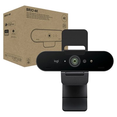 Logitech Brio Ultra HD Pro 4k Webcam mit USB Kabel und Privacy Cover (V-U0040)