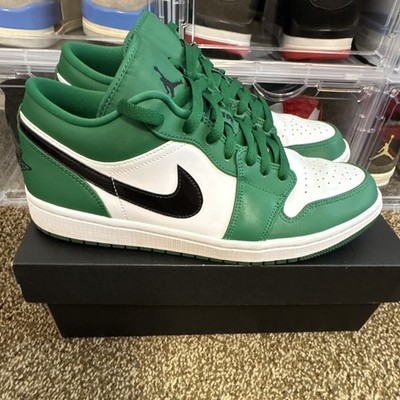 Jordan Air Jordan 1 Low Pine Green Black White Low Top Leather 553558-301 2020