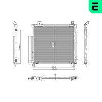 Kondensator Klimaanlage ERA 667512 Aluminium FüR Toyota IQ KGJ10_ KGJ10R NGJ10_