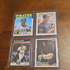 Barry Bonds Card Lot: Topps Traded Rookie, o pee chee, score