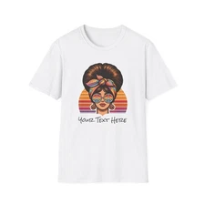(V 01) Hippie Mom Life PERSONALIZED Retro Vibe Unisex T-Shirt, Customizable Tee