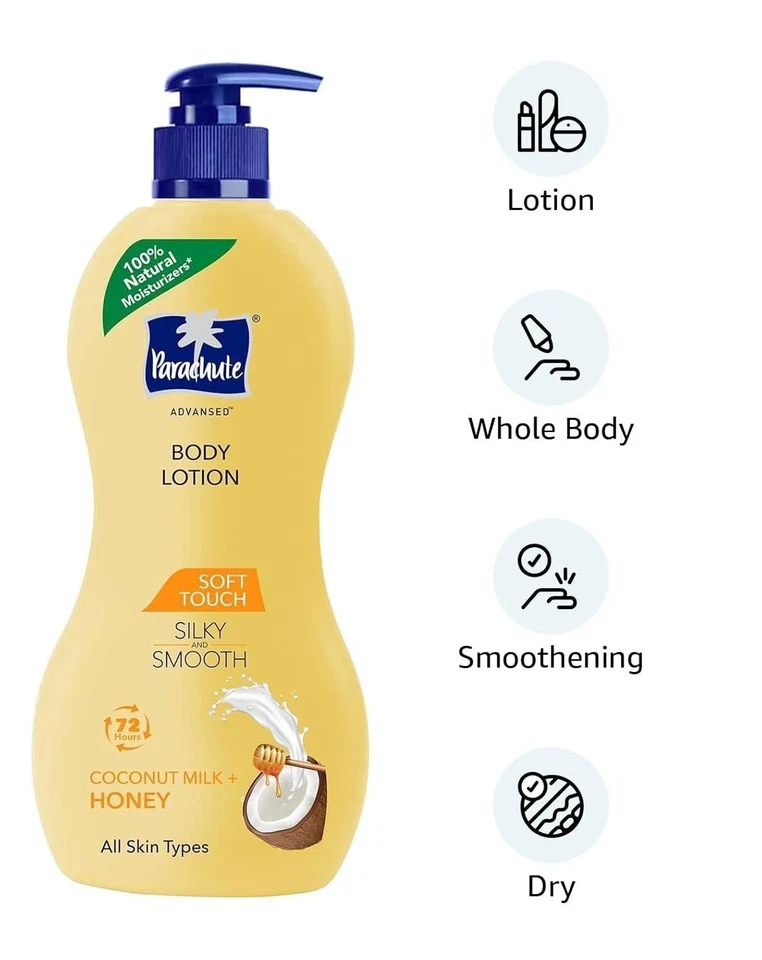 Parachute Advansed Soft Touch Body Lotion for Women & Men, All Skin types, 400ml - Image 3 of 4