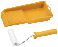 Lackierwalze Schaumwalze 11Cm Glatt Farbwanne Set